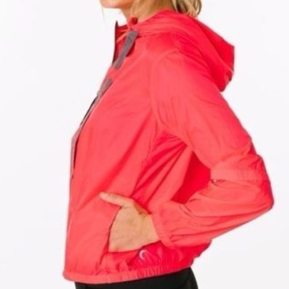 NWT Zyia Active light weight Hooded Running Jacket Sz S Windbreaker Zip-Up